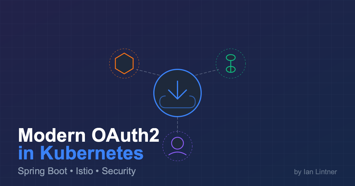 Abstract representation of an OAuth2 server in a Kubernetes cluster